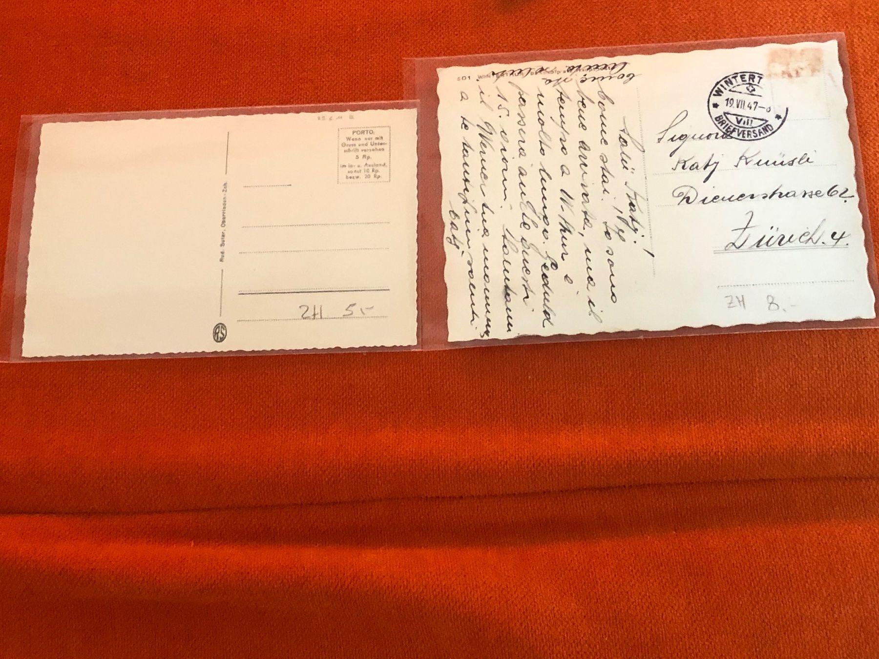 Cartoline postali: 2x WINTERTHUR vor 80 Jahren  - interessant – Usato da Lufingen venduto da Rac0 3