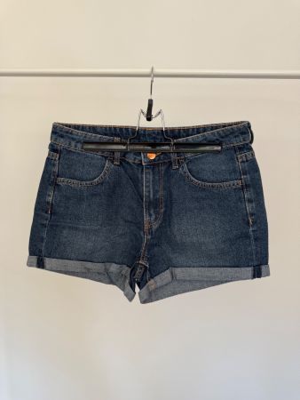 Dunkelblaue Jeans Hot Pants Shorts, Gr. 36, Sommer