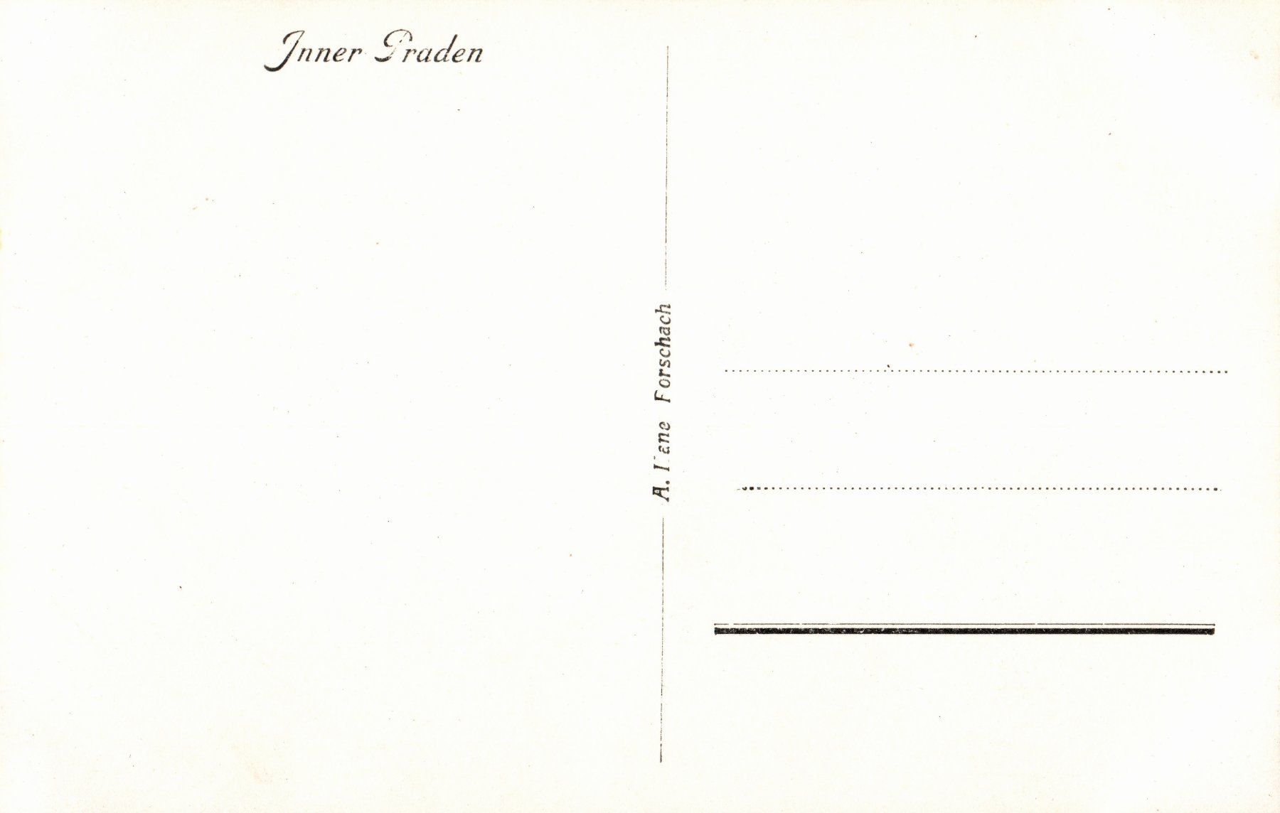 Cartoline postali: Alte AK:  Dorf Inner Praden, ca. 1940, TOP – Nuovo (secondo la descrizione) da Zürich venduto da 1.Simon 1