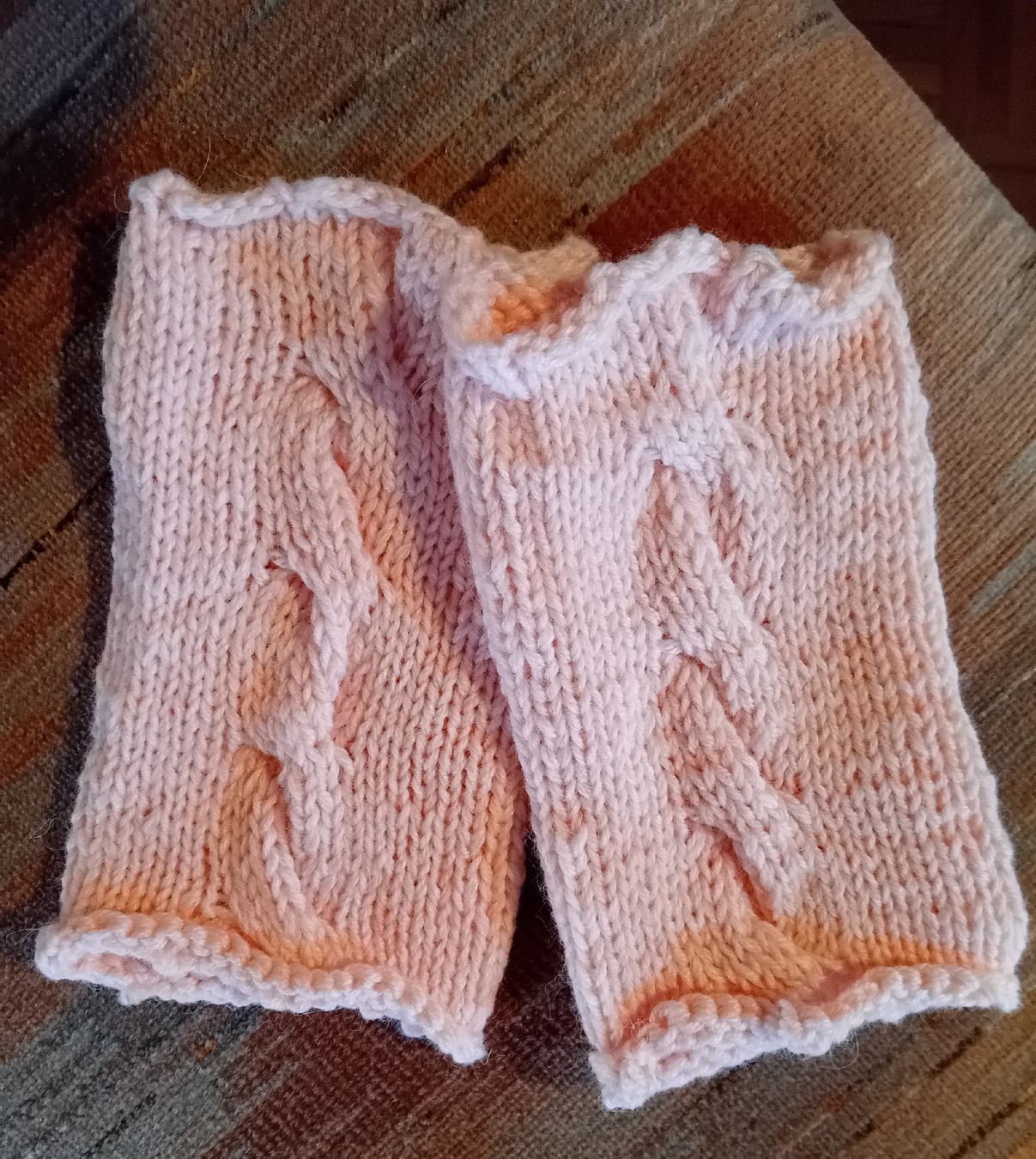 Guanti & manicotti: Cashmere Mittli,Pulswärmer,rosa,  – Nuovo (secondo la descrizione) da Burgdorf venduto da carodesign1 1