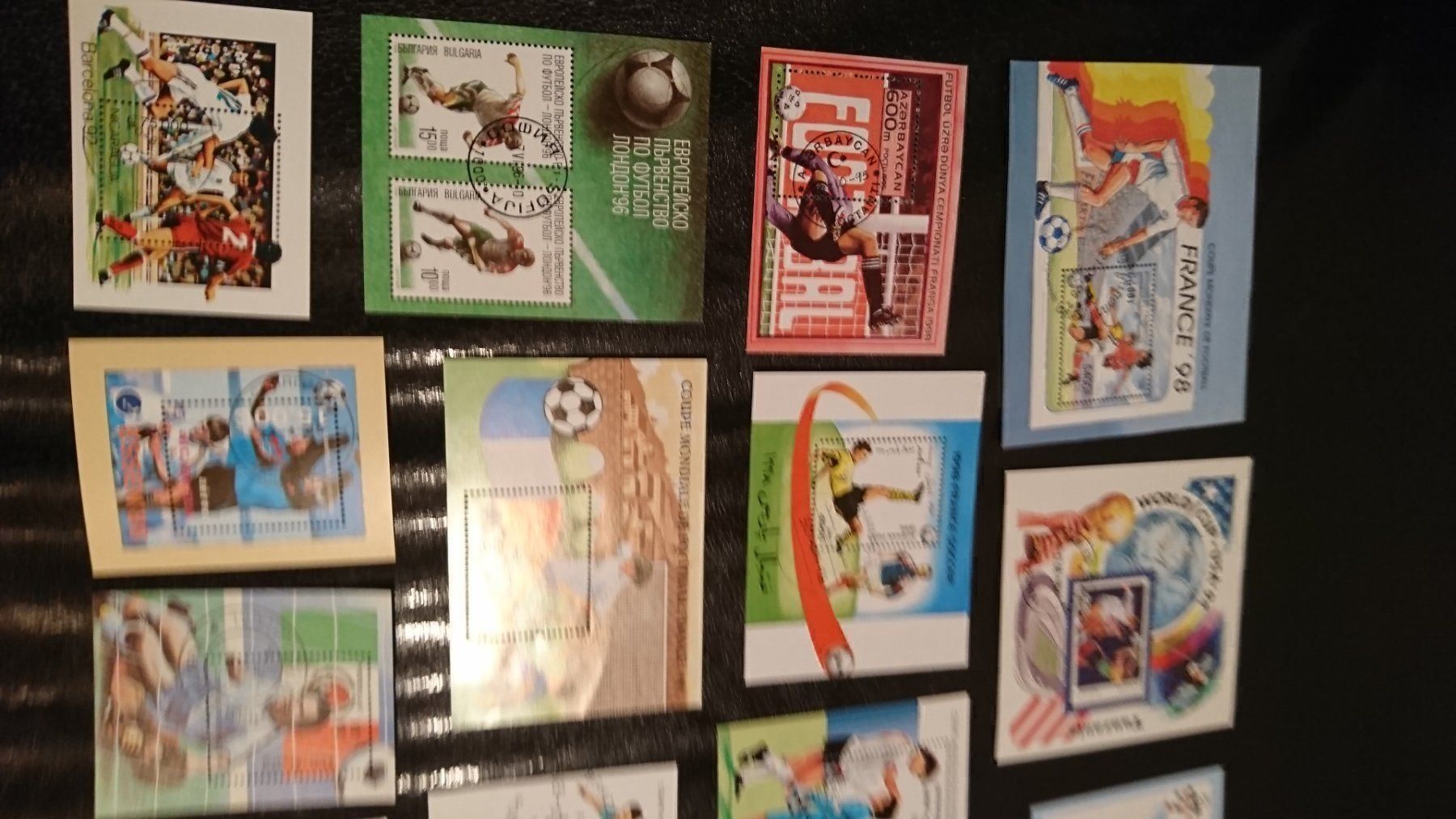 Alle Briefmarken: 17 Stk. Blocks mit Fussball Motiven – Gebraucht aus Remetschwil von Hofiii 1