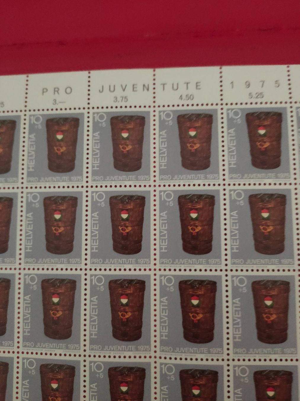 Tutti i francobolli: Briefmarkenbogen Pro Juventute 1975**, Top Zustand – Usato da matten b. interlaken venduto da jfran17 3
