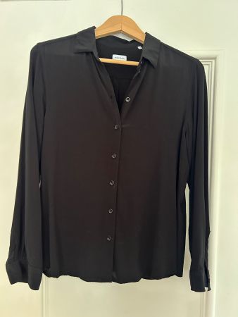 Seidensticker Langarm-Bluse: Gr. 40, schwarz, neuwertig
