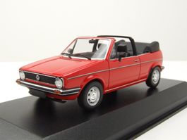 VW Golf I Cabriolet Phase I 1979-1987 rot / schwarz     1:43