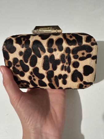 Magnifique pochette léopard avec chaîne dorée, soirée 🐆✨