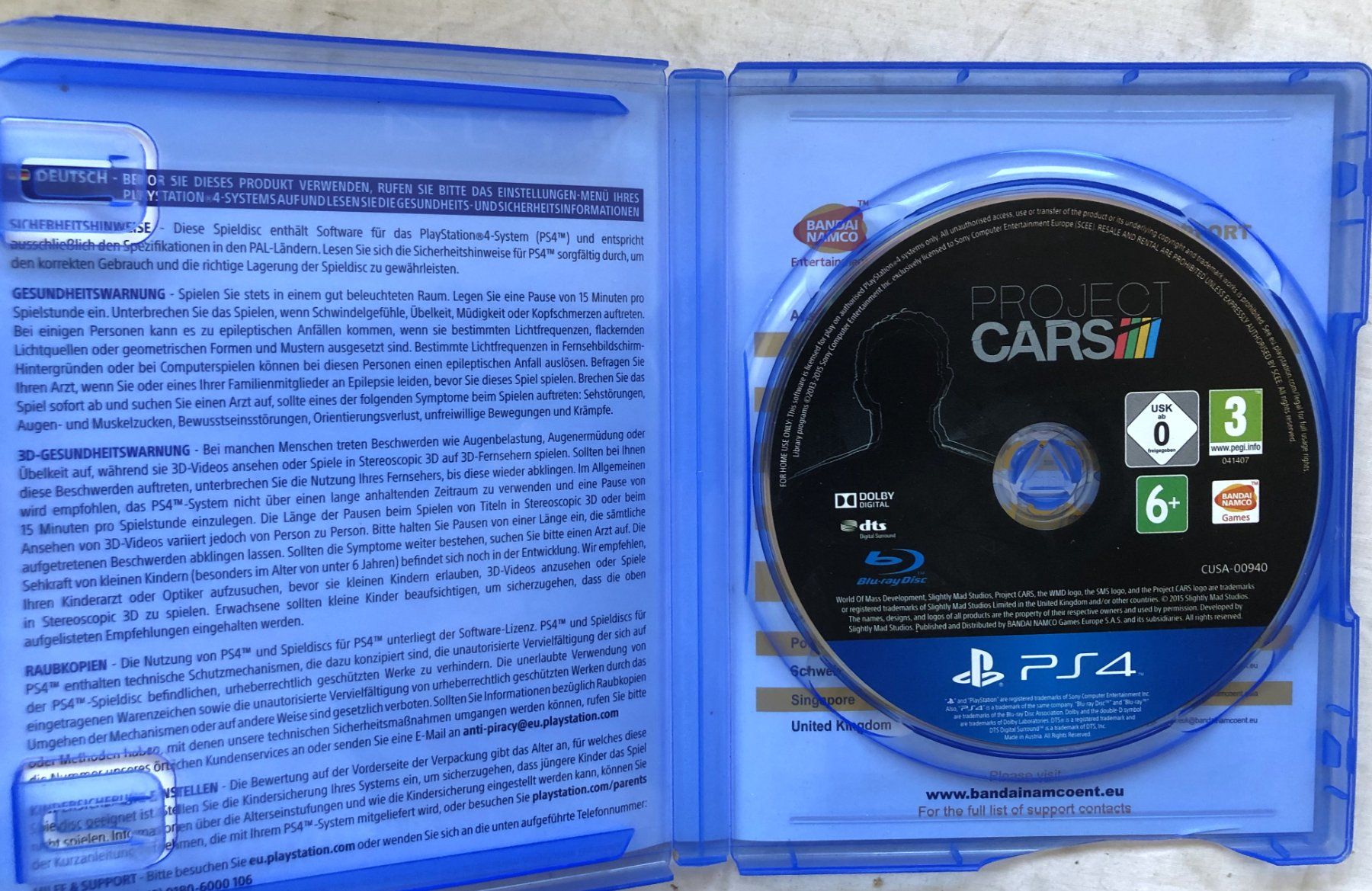 Giochi: PS4 - PROJECT CARS – Usato da Schaffhausen venduto da durruti 1