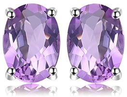 Silber 925 Amethyst Ohrringe | Argent et améthyste‪‪