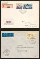 1947/1949 : 2 Sonderflüge auf Brief
