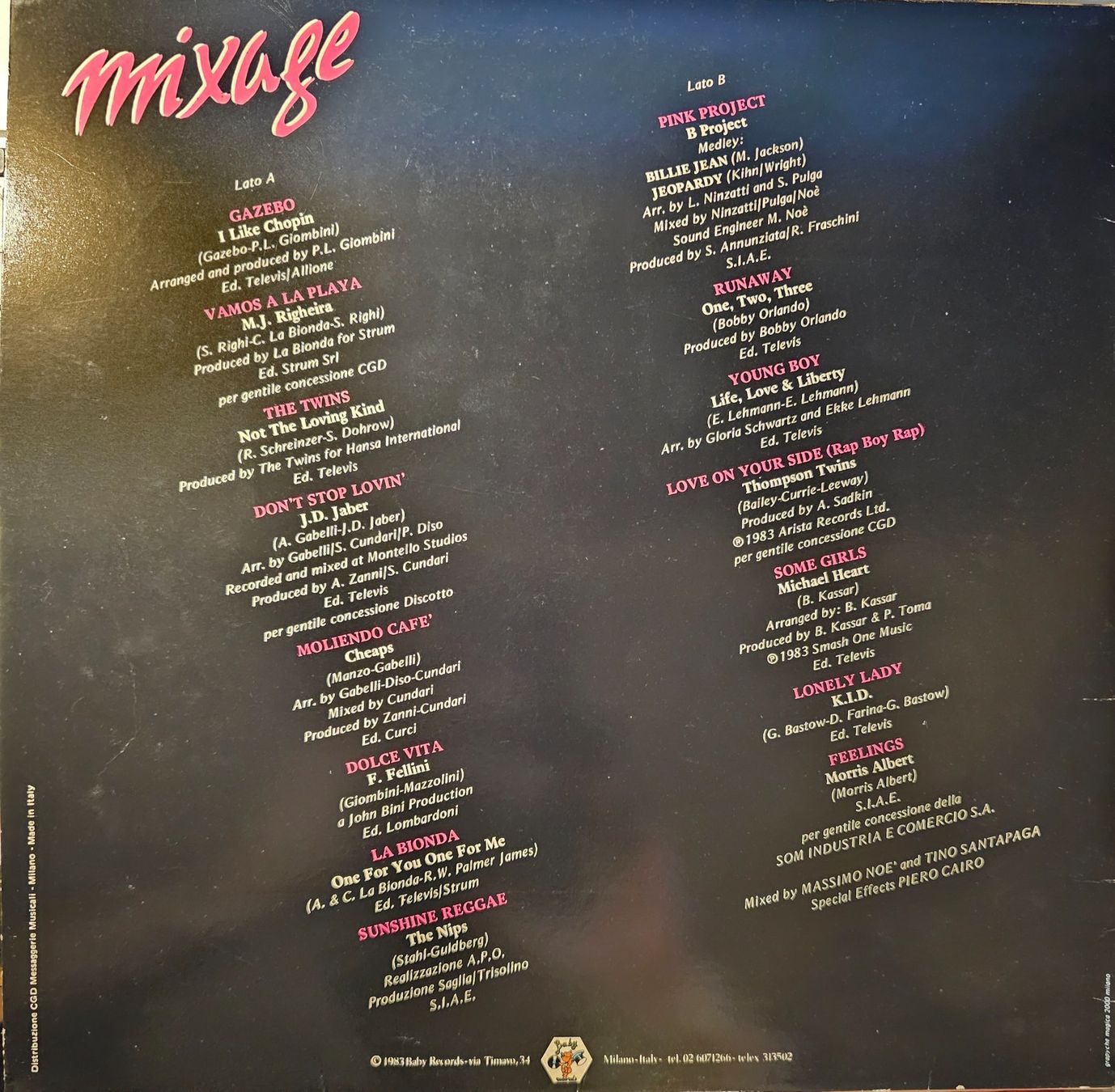 Vinyles: Various ‎– Mixage – D'occasion à Wahlen b. Laufen par Cg10 1