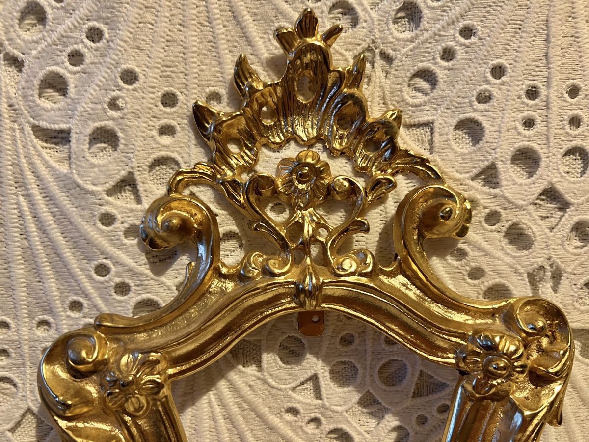 Lampade: Messing Barock Spiegelrahmen Wandkerzenhalter 2000 Gr – Usato da Frenkendorf venduto da Only1 5