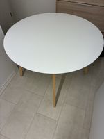 Weißer runder Tisch 105cm