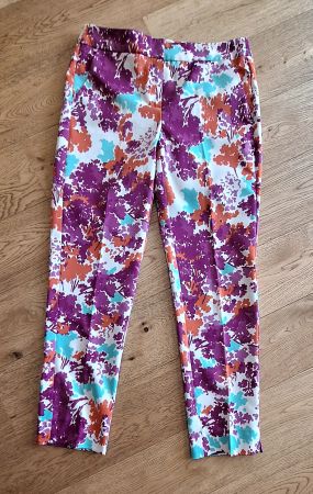 Pantalon 7/8e fleuri T.36, neuf!