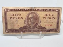 10 Pesos Cubani 1961