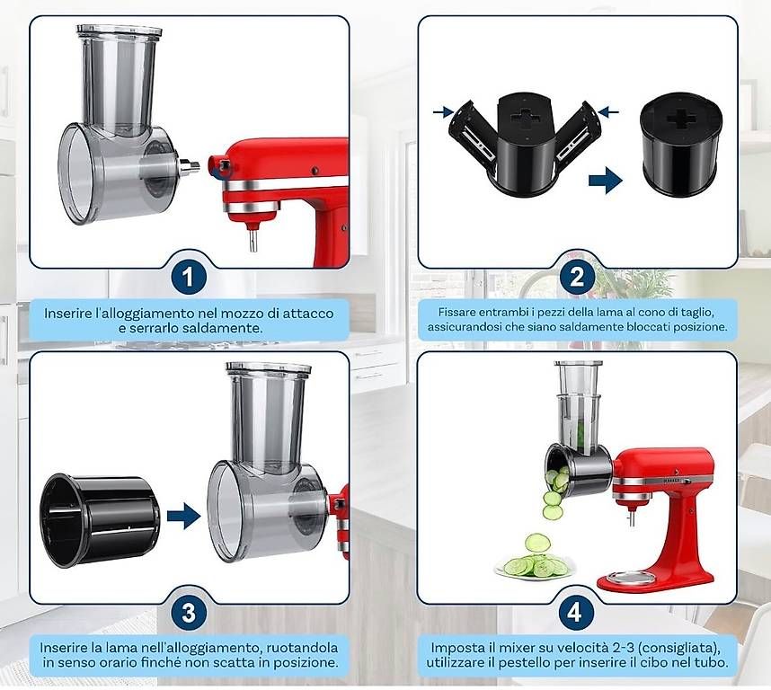 Elettrodomestici da cucina: Grattugia accessorio Kitchenaid – Usato da Pully venduto da sim_f85b 3