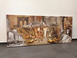Stylisches Leinwandbild New York Collage