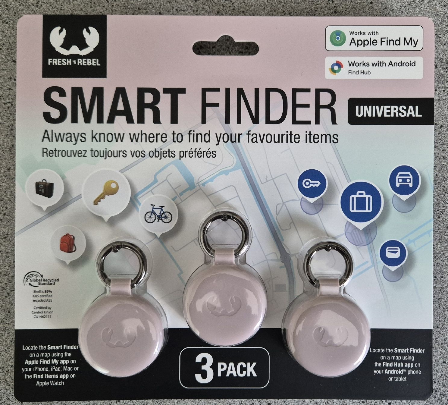 Portachiavi: 3er Set FRESH 'n REBEL Smart Finder / Tracker NEU – Nuovo e nell'imballaggio originale da Oberrieden venduto da micy