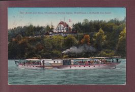 Schiffahrt Oberrhein - WALDHAUS bei Basel - SCHIFF - 1913