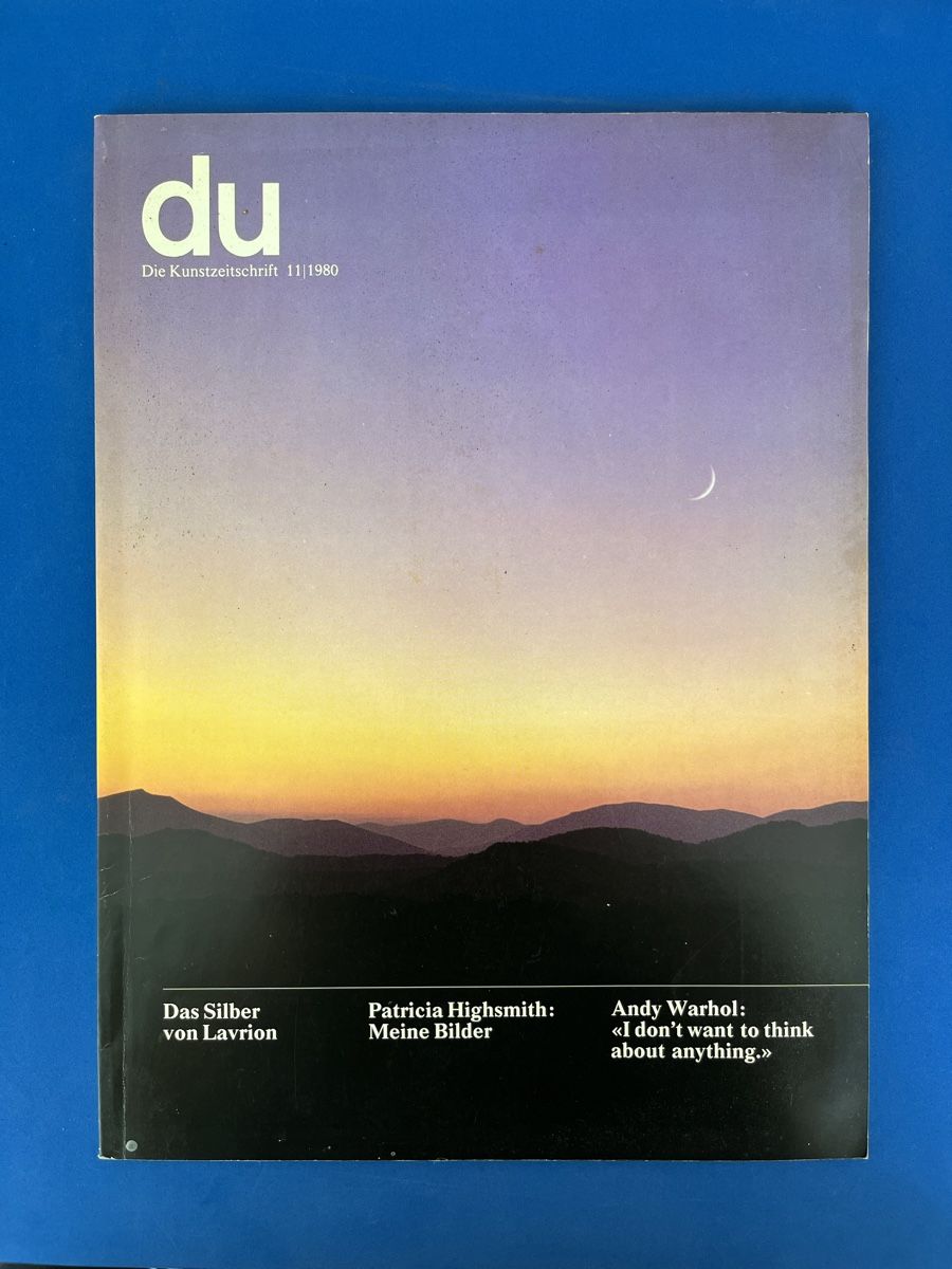 Revues & Magazines: DU Kunstzeitschrift 11/1980 Andy Warhol – D'occasion à Rubigen par tamaroso