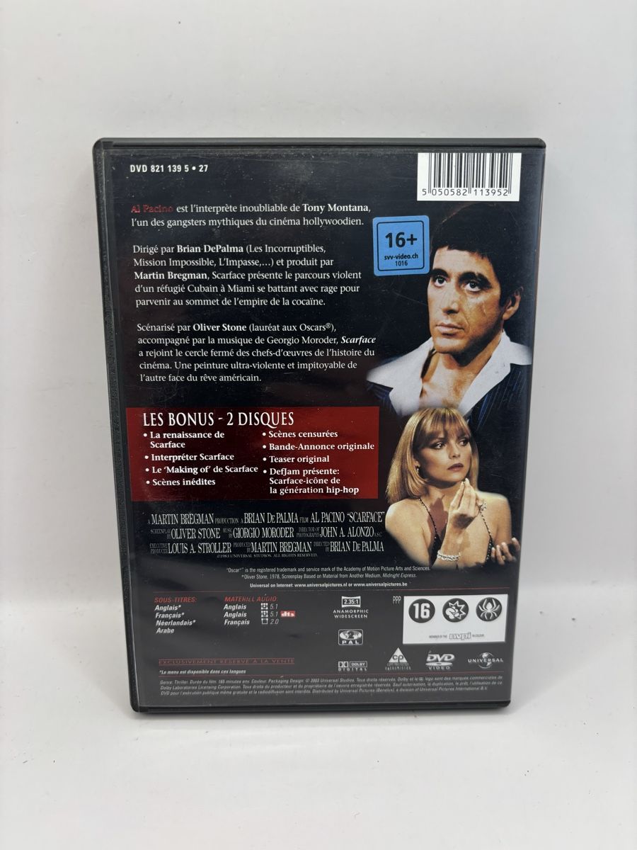 Tutti i DVDs: DVD Scarface Edition Spéciale 2 Disques – Usato da Genève venduto da sho_67qj 1