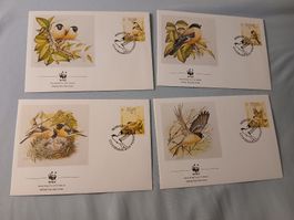 Enveloppes WWF protection oiseaux série 4