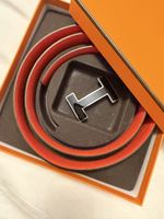 Cintura Hermès H Nera e Rossa Nuova in Ottime Condizioni 100