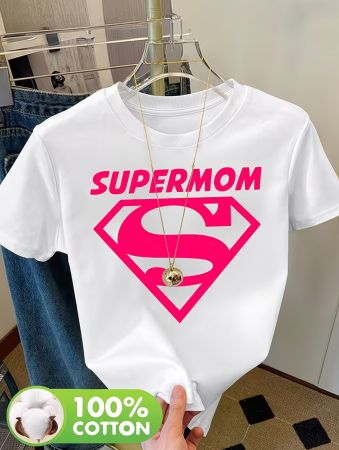 Damen T-Shirt „SUPERMOM“