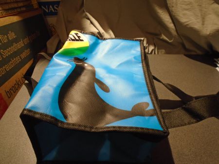 Kühltasche Migros, Vanille, blau/Seehund