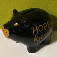 🐷 Schwarzes Sparschwein - Hobbykasse