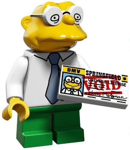 Lego Statuette: Hans Moleman Lego Minifigures 71009 Simpson Serie 2 – Usato da Winterthur venduto da CarsShowCase3