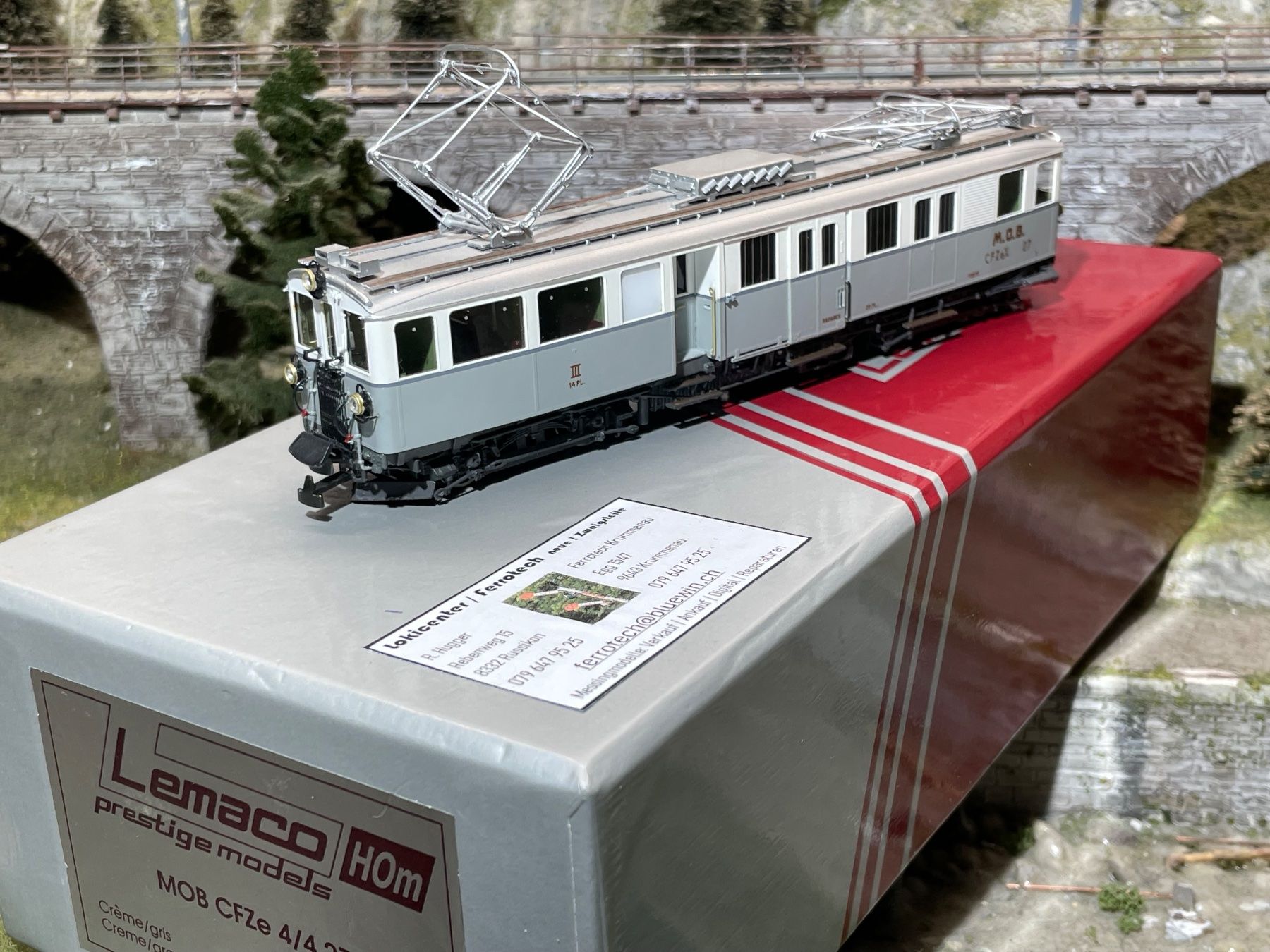 Lemaco Modellini di ferrovie: Lemaco MOB, CFZe 4/4 No: 27 – Nuovo (secondo la descrizione) da Krummenau venduto da ferrotech 1