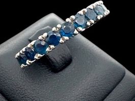 Alliance Saphir 2.8c Ring 18k WG Grösse 59 *S1832