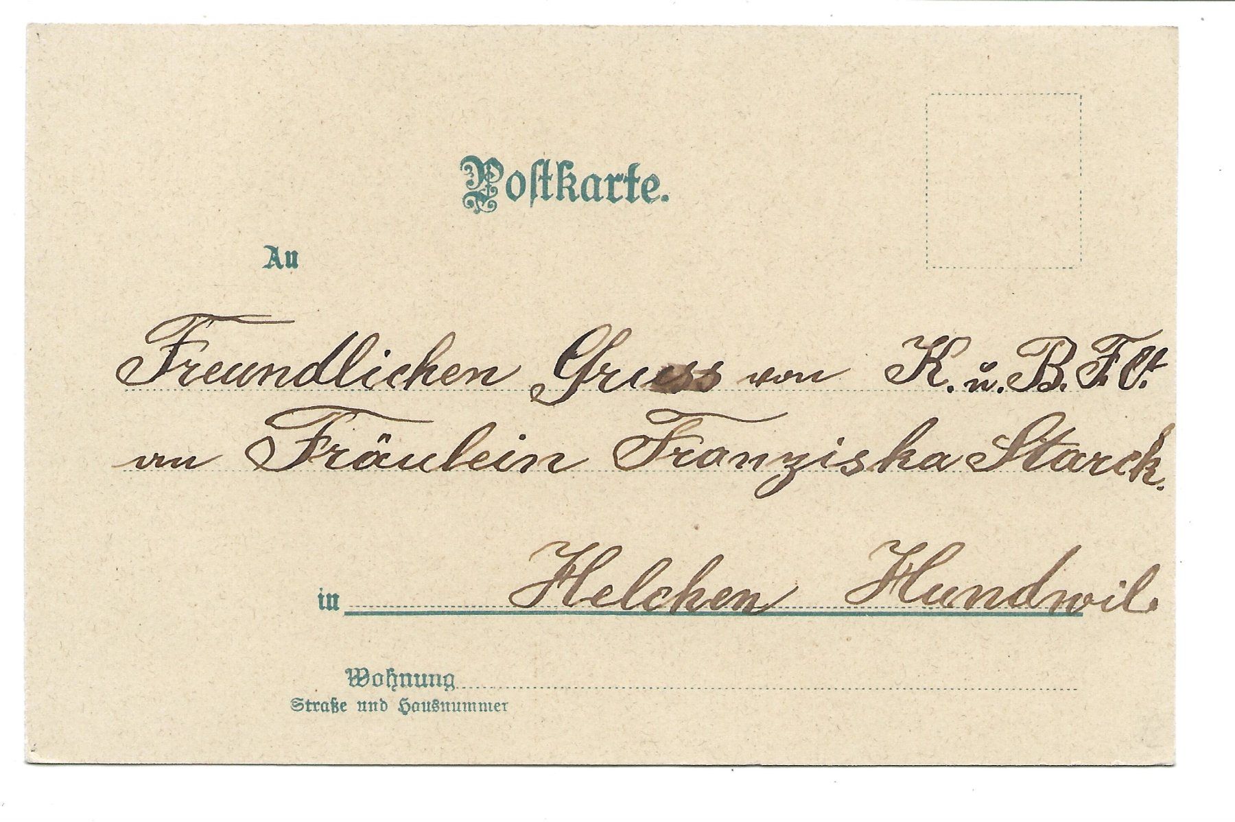 Ansichtskarten: Geburt - Storch bringt Nachwuchs - Drillinge - Litho um 1900 – Gebraucht aus Engelburg von Cartophil 1