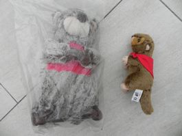 Murmeltier Stofftier Plüschtier Kuscheltier Set 2 Stk