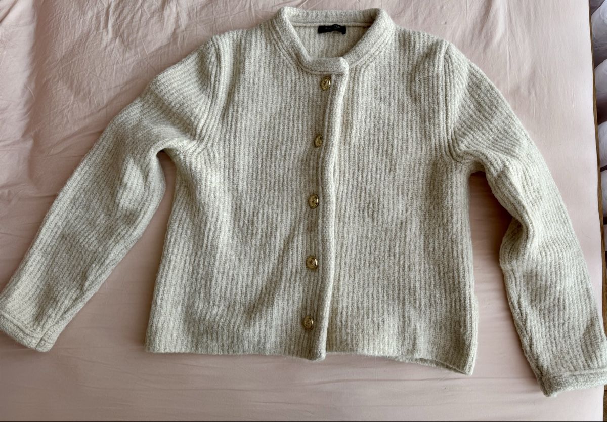 Massimo Dutti Jacken: Strickjacken Massimo Dutti weiss/hellblau – Gebraucht aus Allschwil von Artur15 6