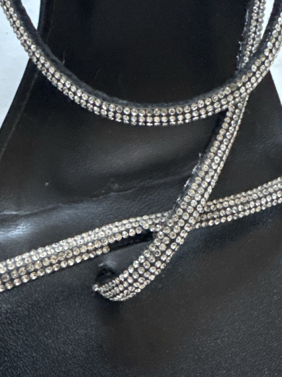 Scarpe da donna: Sandales à talons noires avec strass, taille 37 – Usato da Malleray venduto da sam_9bkx 5