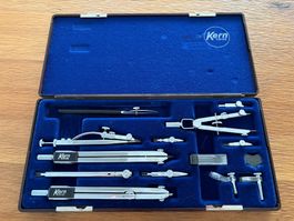 Hochwertiges Zirkelset T 214 K  von Kern Swiss Aarau, in Box