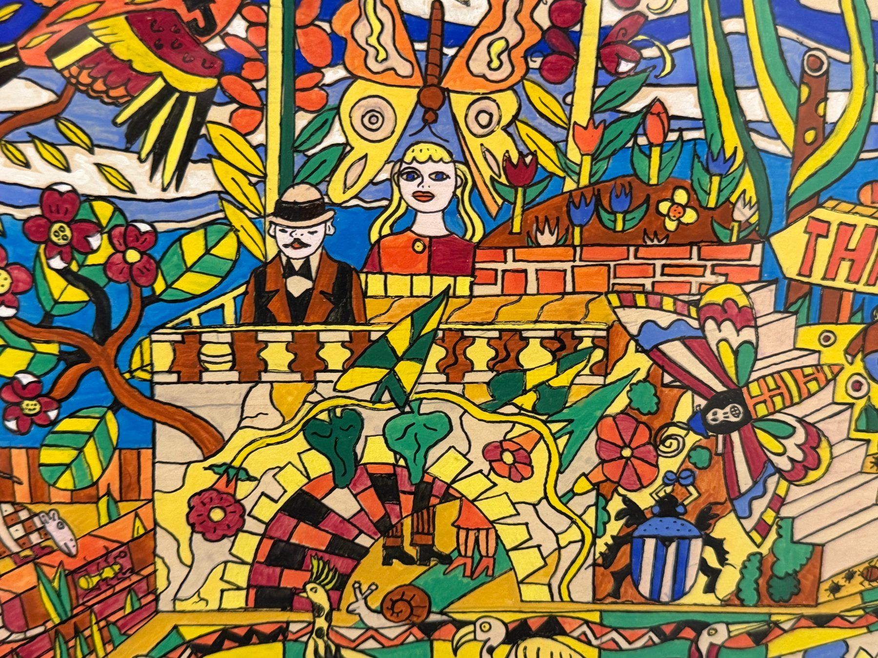 Dipinti: BILL MAYNARD - "MY ZOO" Superbe Œuvre originale Pop Art – Usato da Morges venduto da vintix 4