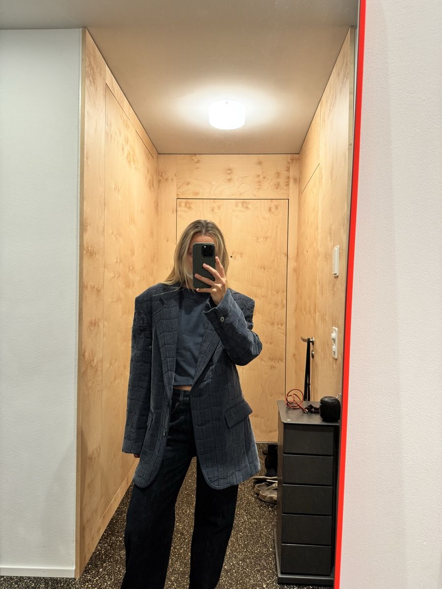 Magda Butrym Giacche: Magda butrym oversized blue jacket blazer size 36 – Usato da Zürich venduto da gva_r9gs 1
