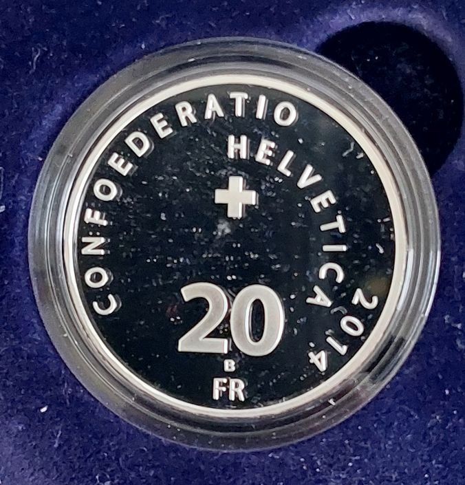 Tutti le monete: 20 Franken 2014 Silber pp Jassen Box – Nuovo (secondo la descrizione) da Arch venduto da moneyswiss 2