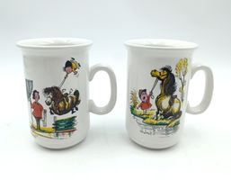 2 Thelwell Tassen Norman Thelwell Produkte 1967 Vintage