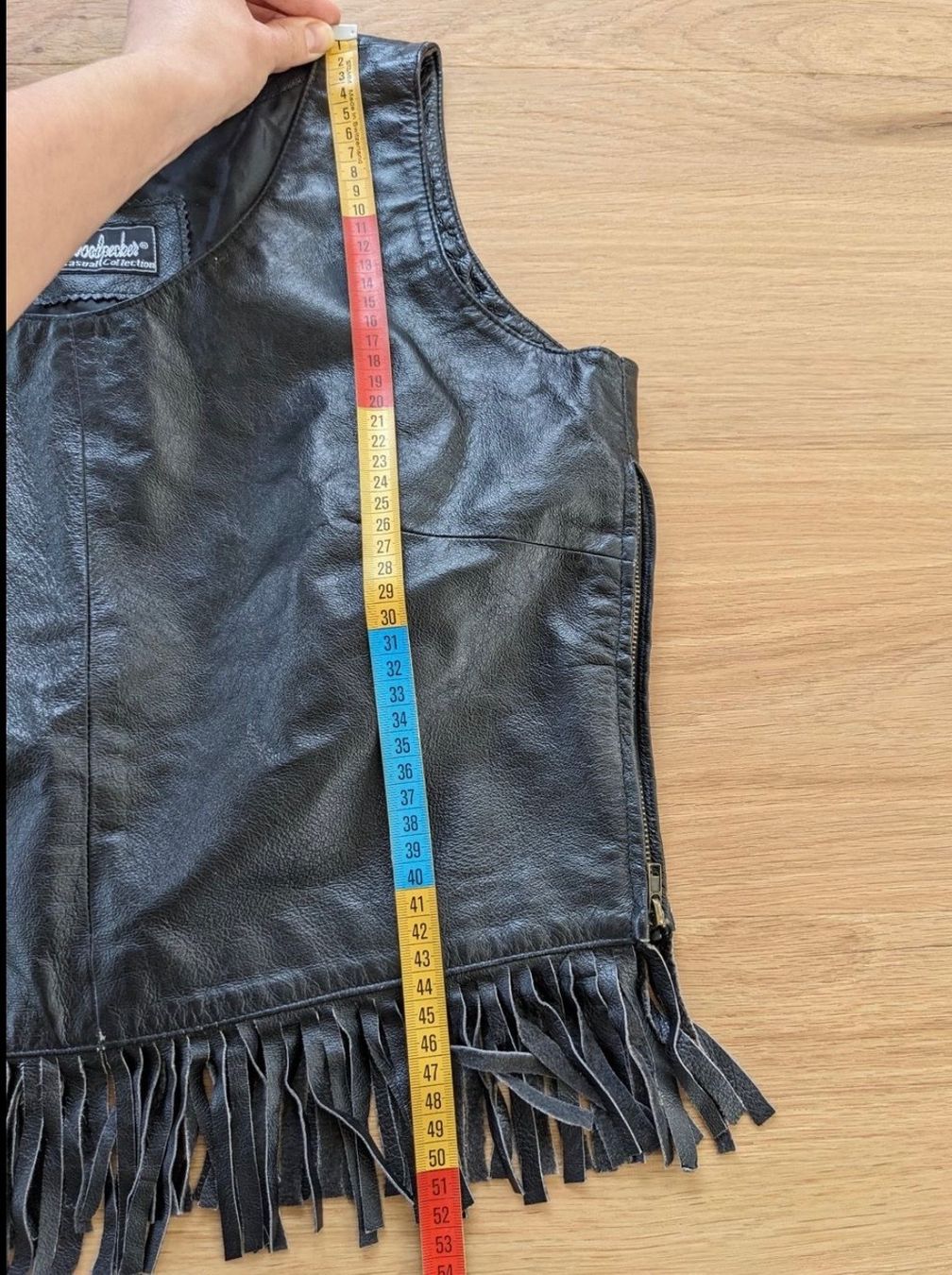 Gilet & Giacche: Woodpecker Lederweste mit Fransen Gr. 36 – Usato da Root venduto da ammanem 4