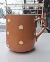 Schöner Krug/ Kanne mit Tupfenmuster, Vintage!