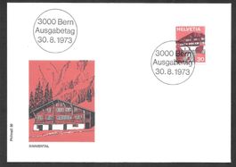 Werbemarke FDC 527 Simmental ET 30.8.1973 schön illustriert