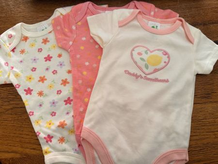 Body-Set-Strampler-Motive- Kurzarm-60% Cotton Gr.56-62
