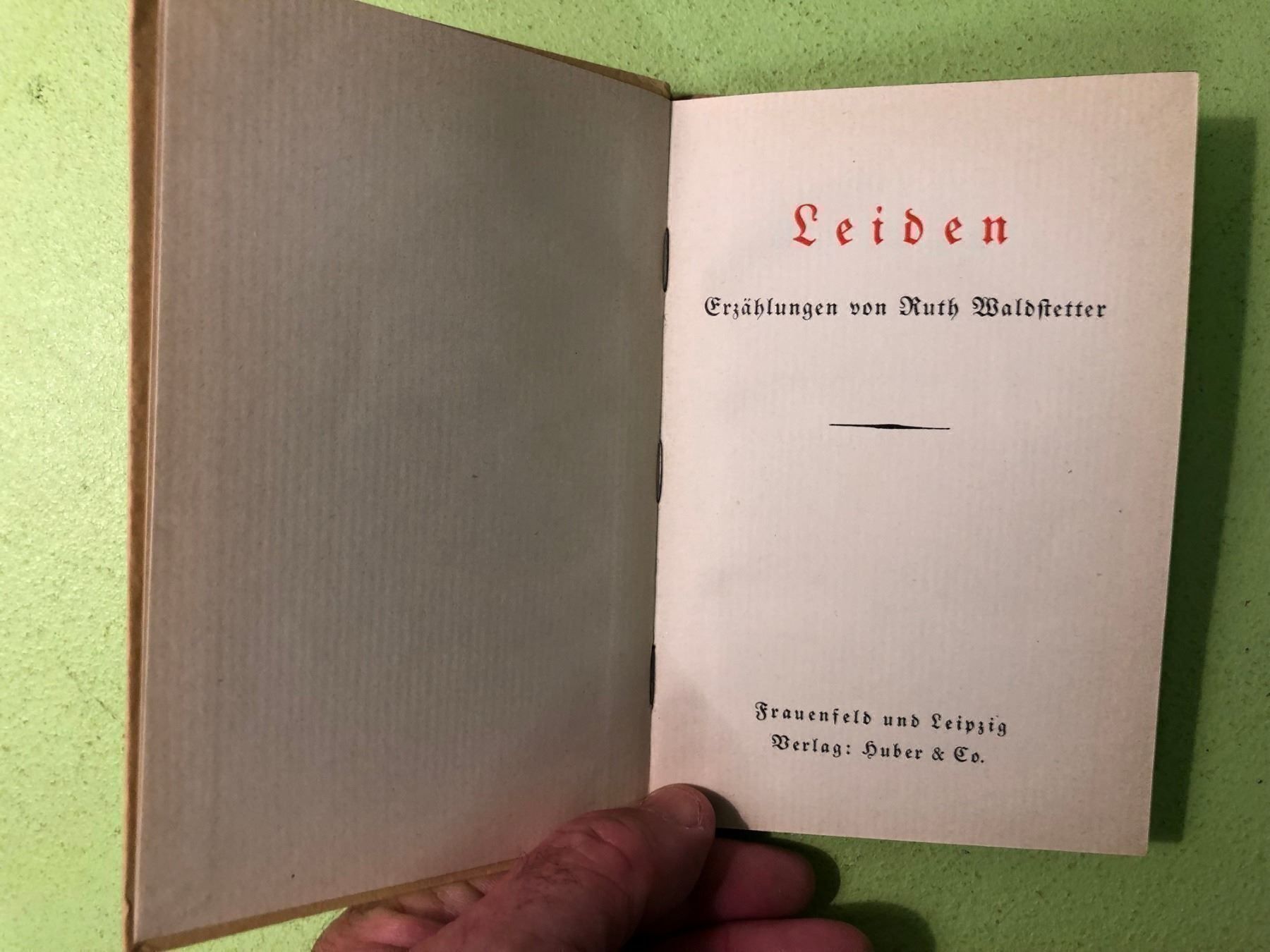 Libri: Ruth Waldstetter: Leiden. – Usato da Zürich venduto da allp 2