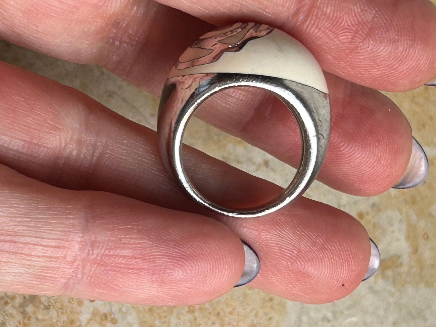 Anelli: Silberring CREME ROSE  (gr.52) – Usato da Basel venduto da bellespirit 3