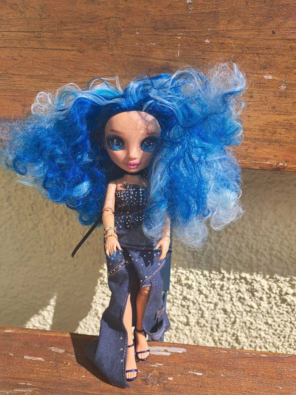 Bambole: Schöne, grosse Rainbow High Puppe, blaue Haare 26cm – Usato da Olten venduto da Wanda77 1