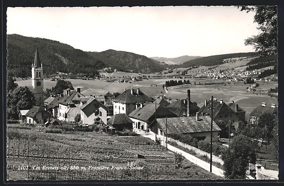 Cartoline postali: AK Les Brenets, Frontiere Franco-Suisse – Usato da Berlin venduto da bartko-reher
