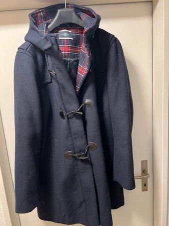 Schöner Damen Wintermantel mit Kapuze, navy, Grösse 46 !