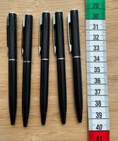 5 praktische kleine Kugelschreiber, schwarz